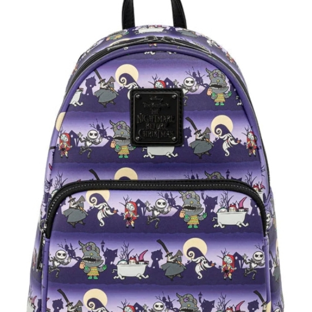 🎉❗️SALE❗️🎉 LOUNGEFLY Nightmare Before Christmas Halloween Mini Backpack